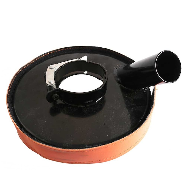 Hardin 7 Inch Vacuum Metal Dust Shroud Cover with 2.5 Inch Grinder Neck ID Opening DS7SS - main